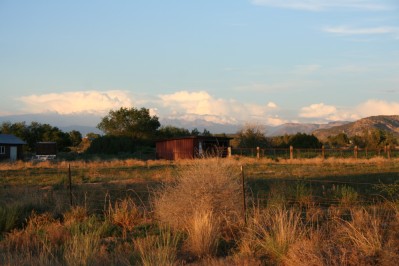 Sunset Shining Off of Eastern Landscape